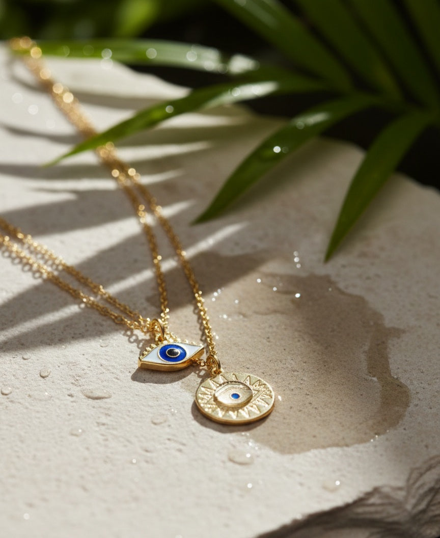 Elysian Eye Layered Necklace