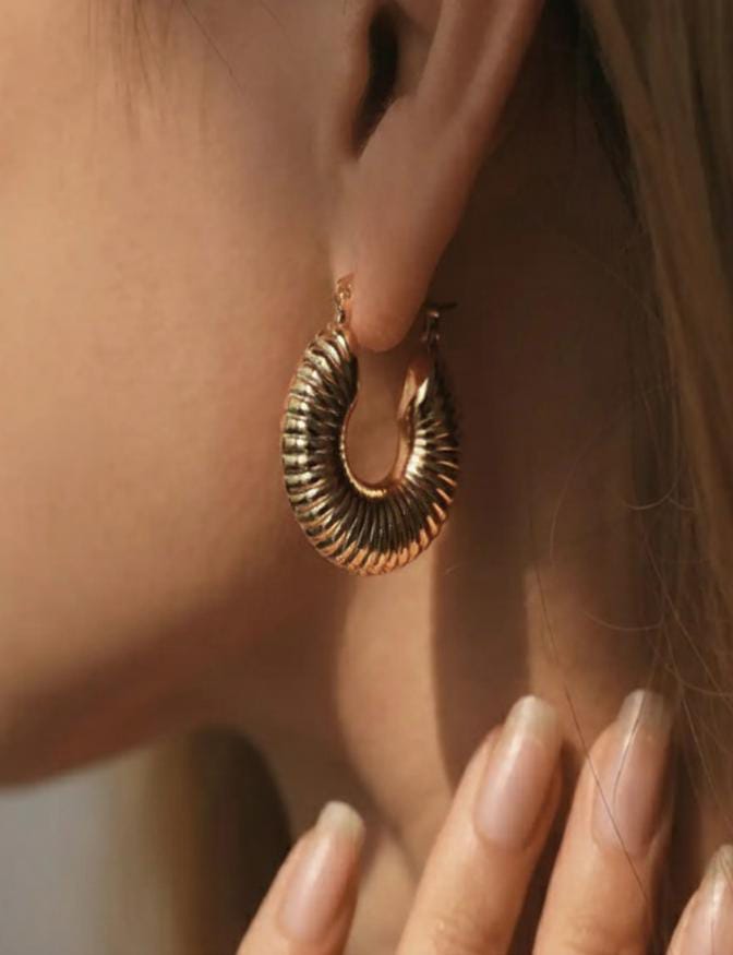 Moon Shaped Hoops