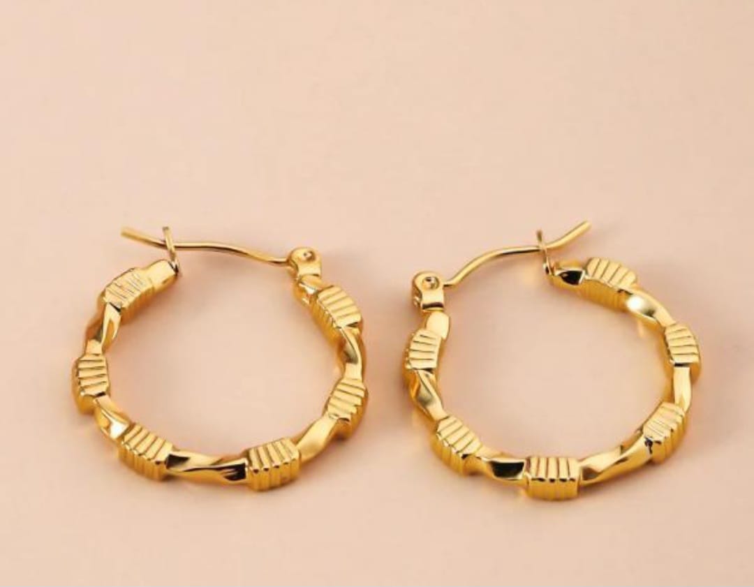 Virelle Textured Hoops