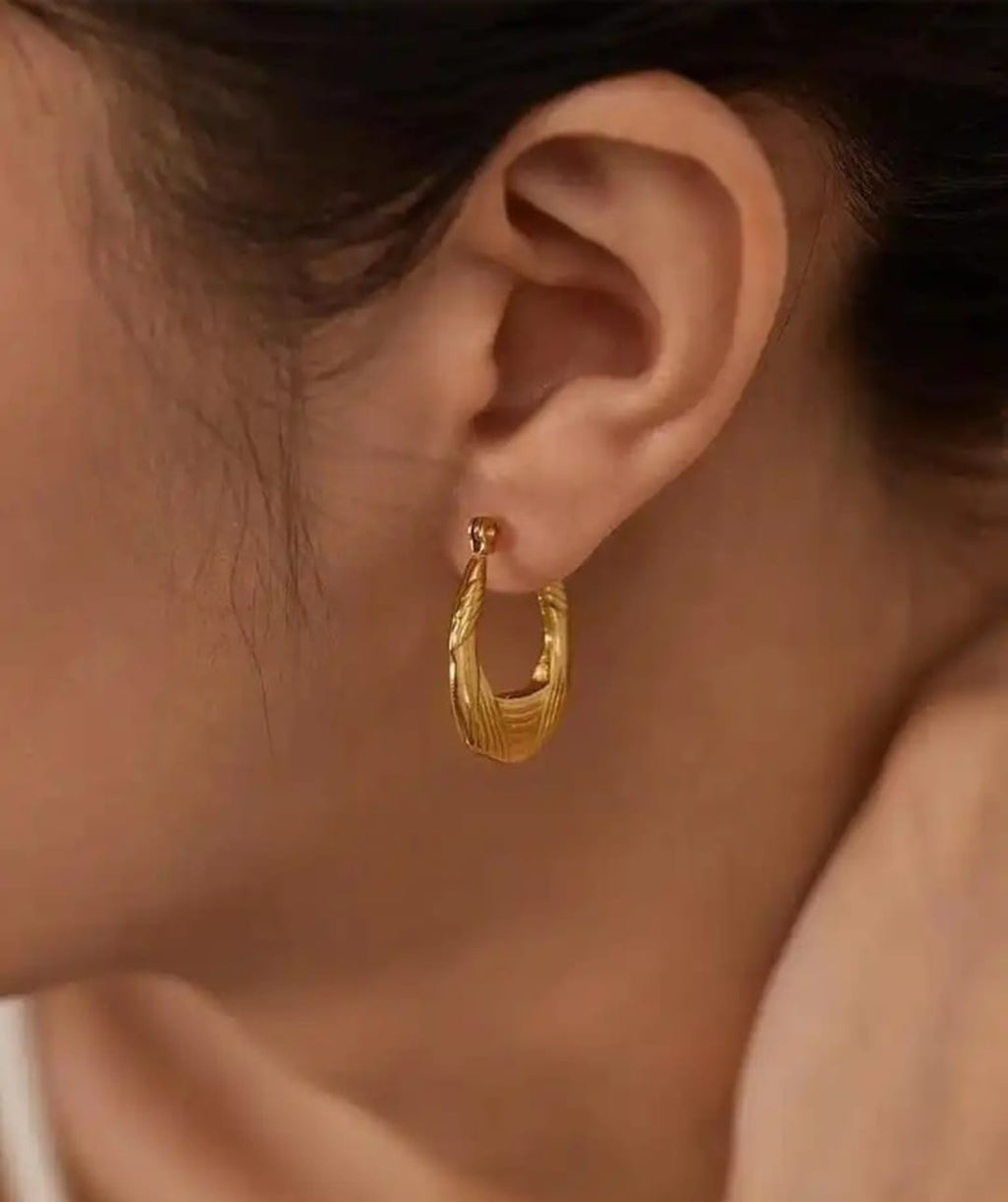 Gilded Drift Hoops