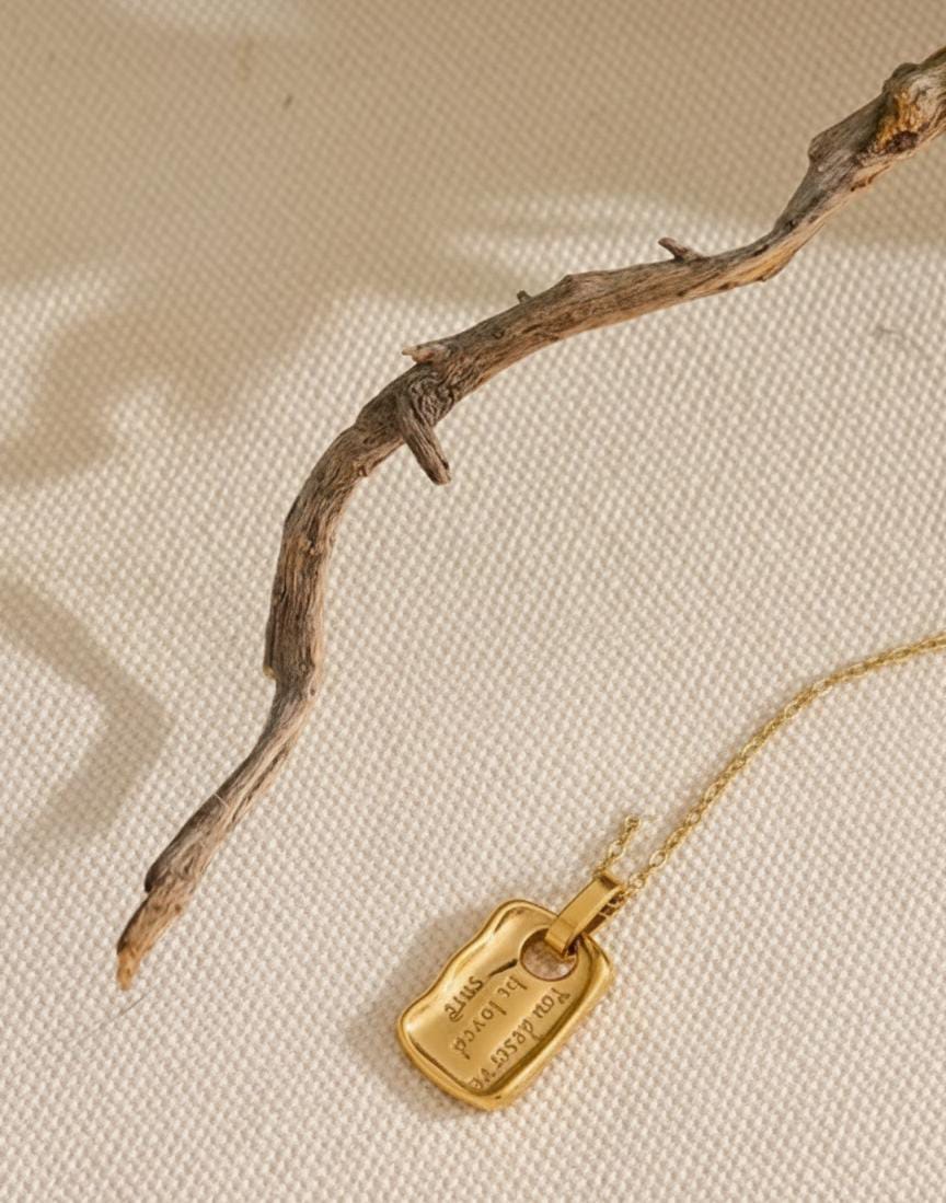 Be Loved Tag Pendant