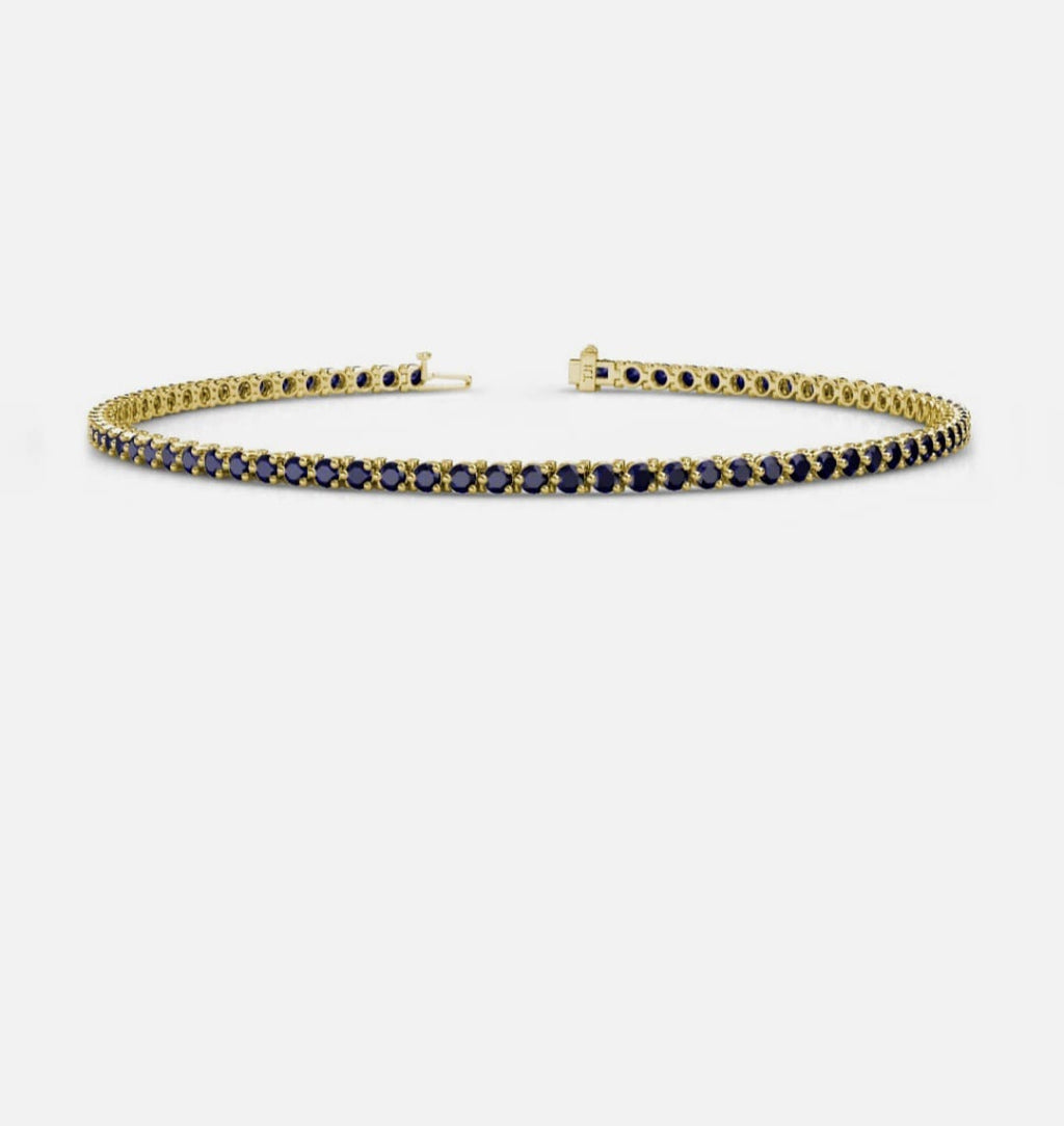 Noctyra Black Tennis Bracelet