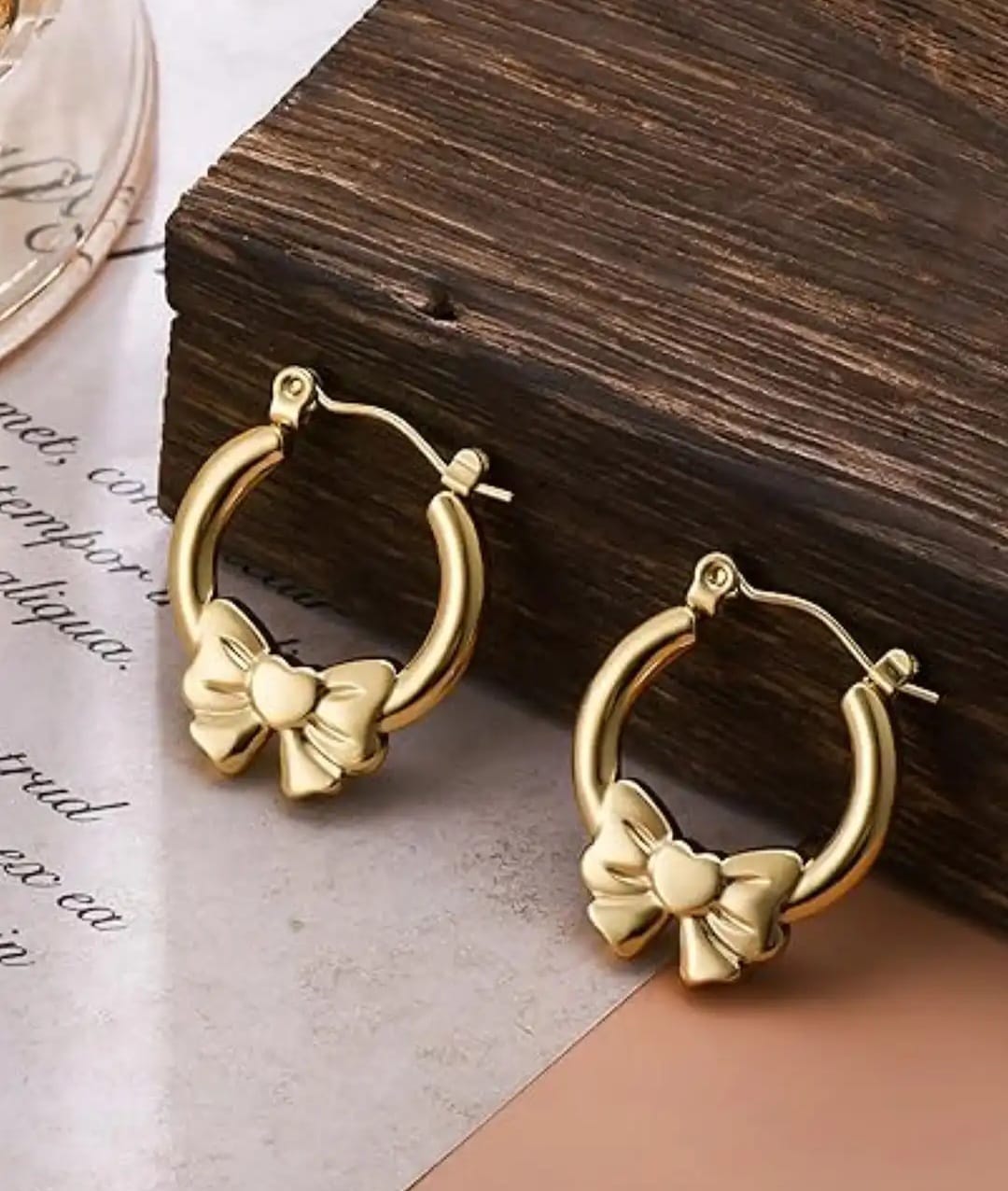 Belle Bow Hoops