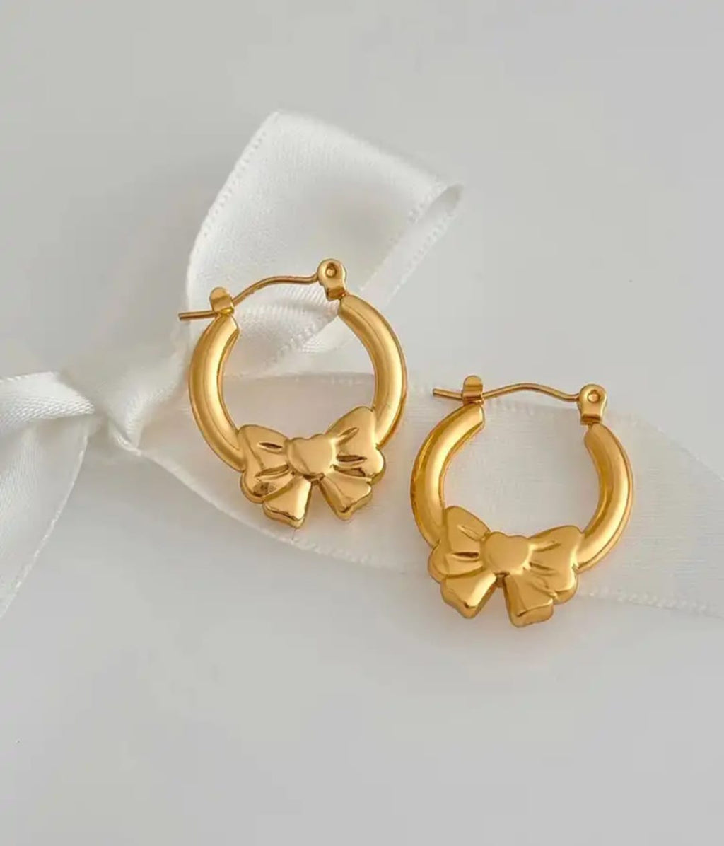 Belle Bow Hoops