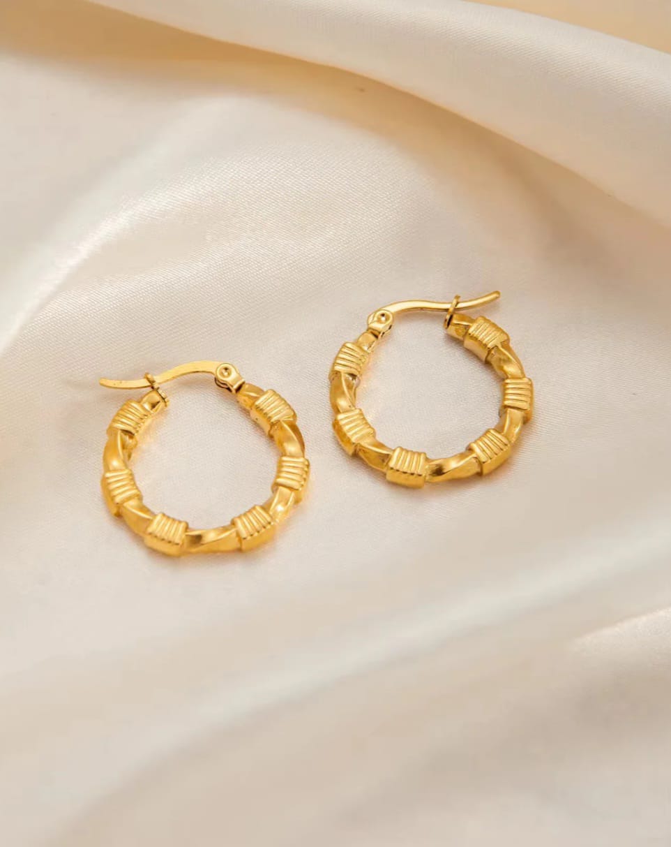 Virelle Textured Hoops
