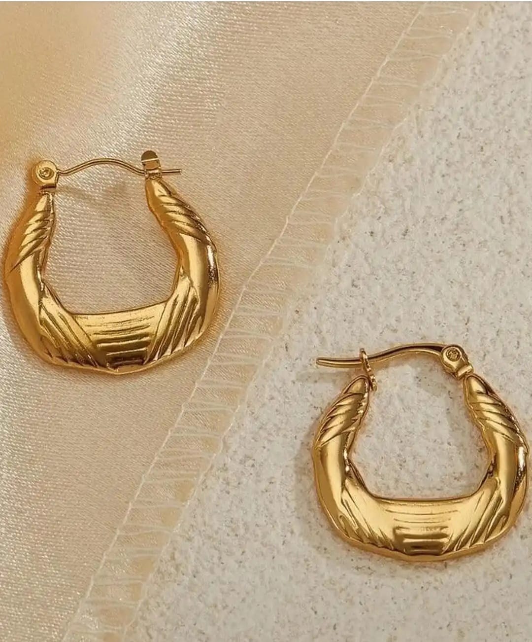Gilded Drift Hoops