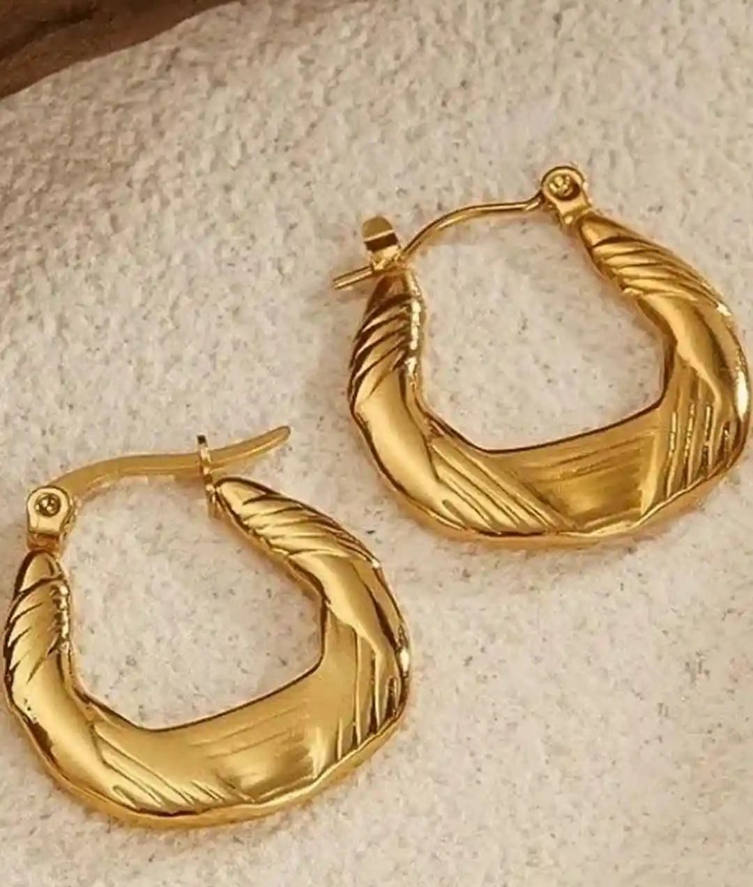 Gilded Drift Hoops