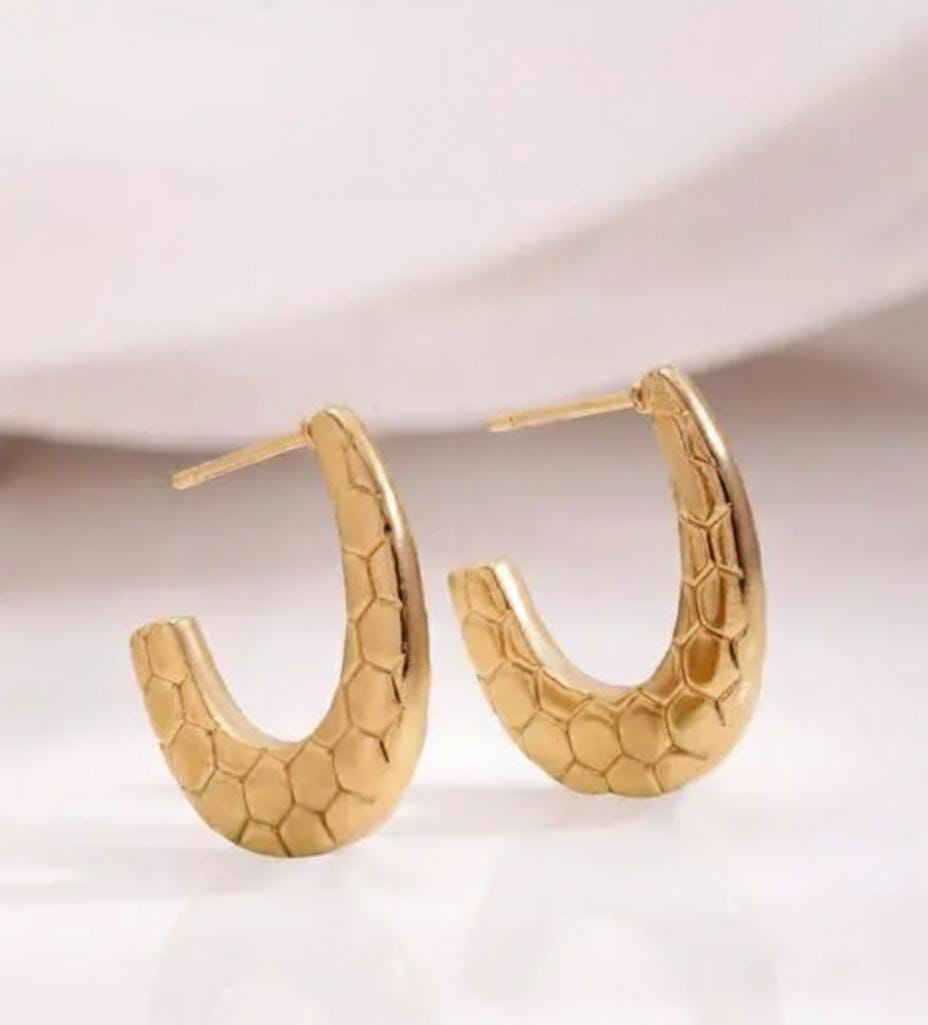 Honeyed Arc Hoops