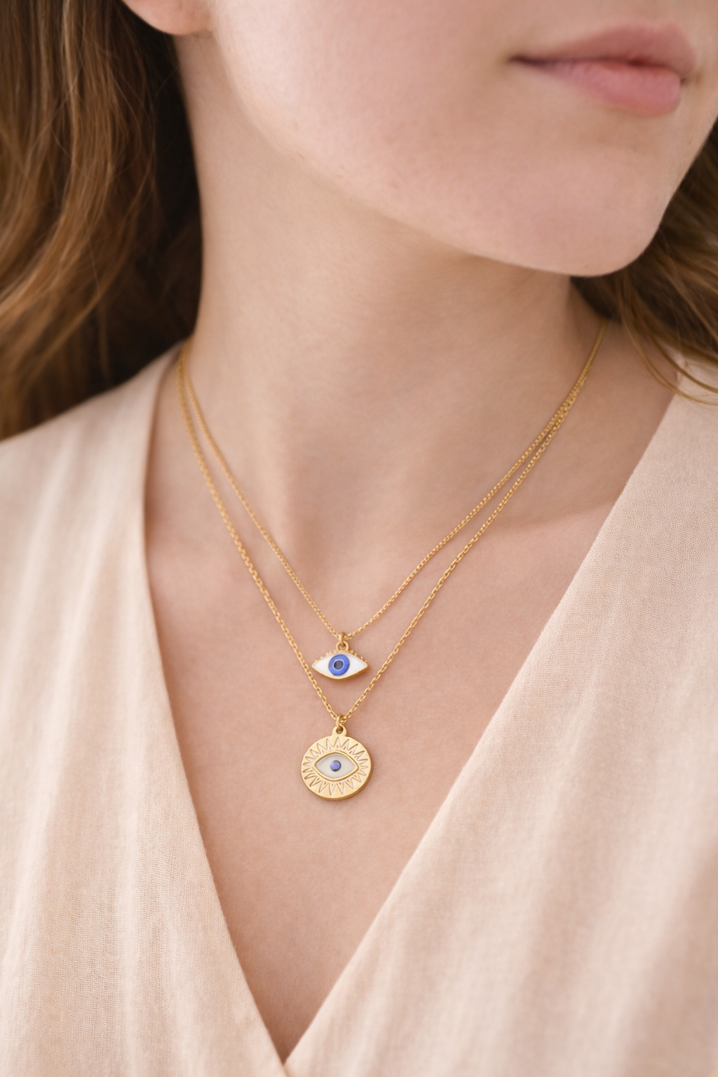 Elysian Eye Layered Necklace