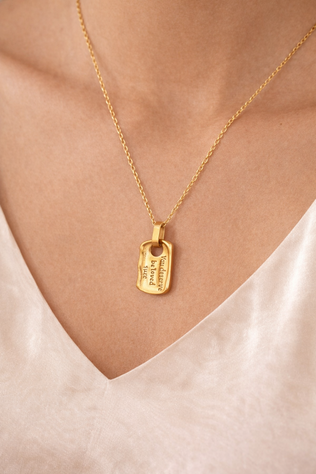 Be Loved Tag Pendant